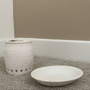 Two for one! Target ceramic toothbrush holder and soap dish